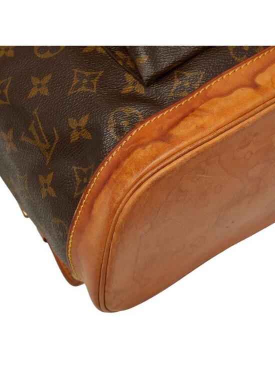 Louis Vuitton Monogram Montsouris GM Backpack Brown Leather